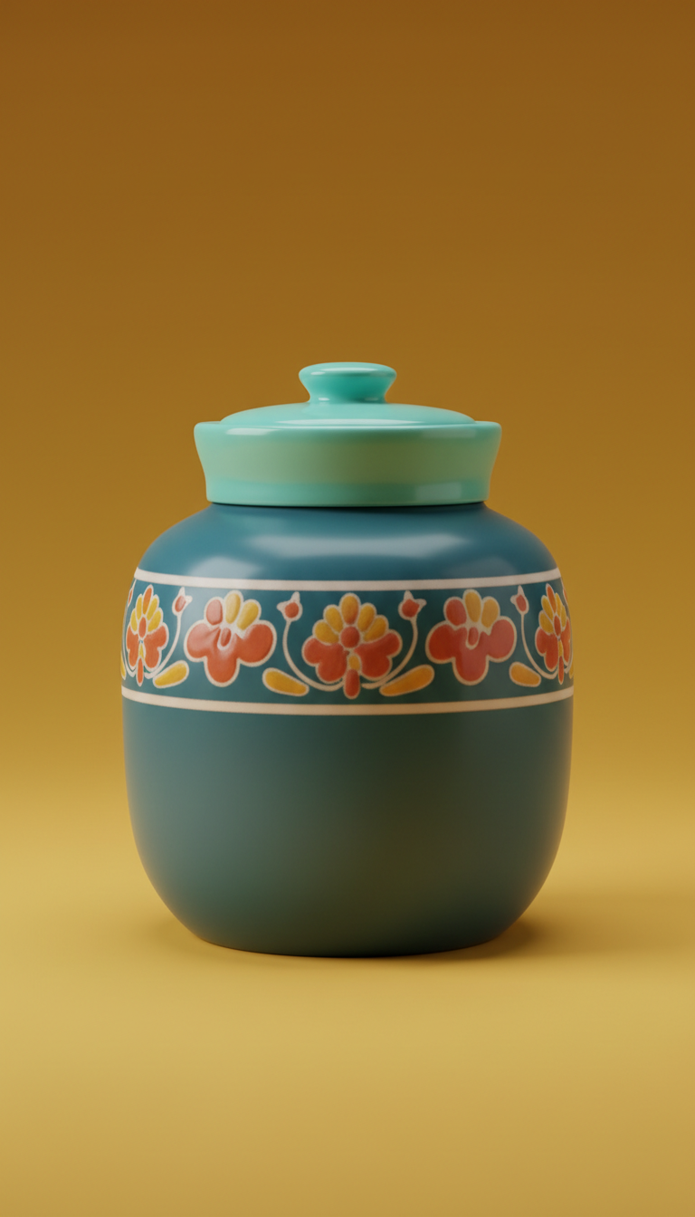 Spanish Saffron Glass Jar